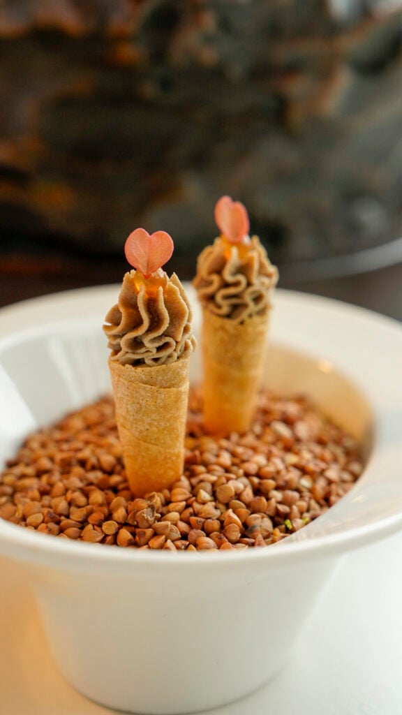 Restaurant dish at Sheen Falls Lodge, one of the best hotels in Ireland for Couples.
