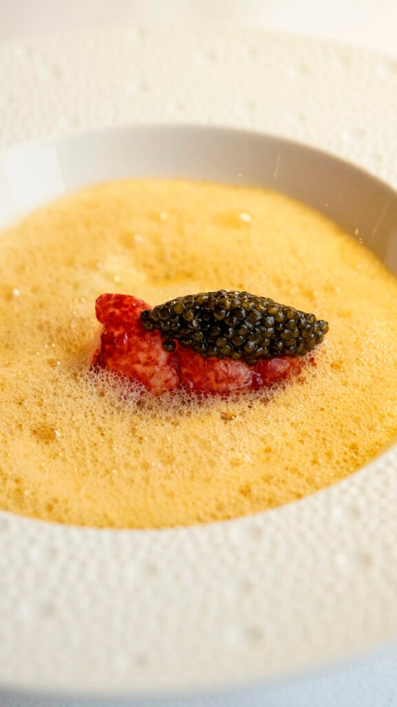 Restaurant dish at Sheen Falls Lodge, one of the best hotels in Ireland for Couples.