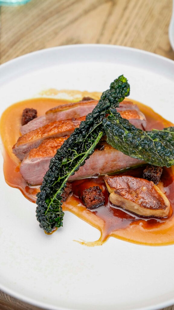 Duck Breast from Gillie's at Galgorm, the best spa resort in Ireland  for couples.