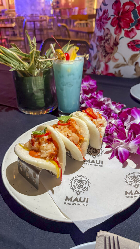 VIP offerings at Maui Brewing at 'Auana Cirque Du Soleil in Waikiki, Hawaii.