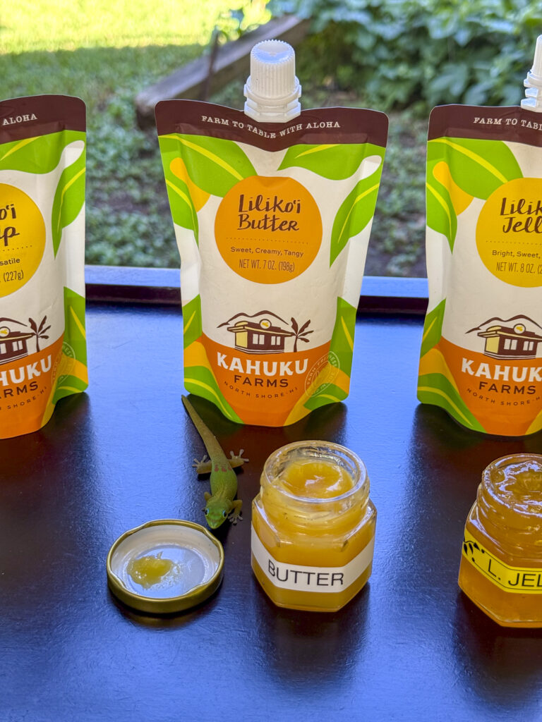 Products from Kahuku Farms in Oahu.