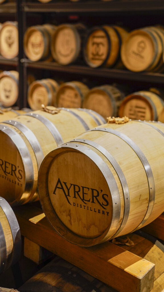 Whiskey barrels in Nuremberg, Germany.