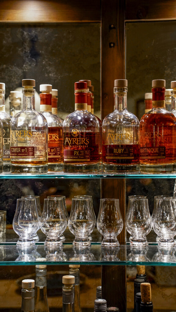 Bar of local spirits in Nuremberg, Germany.