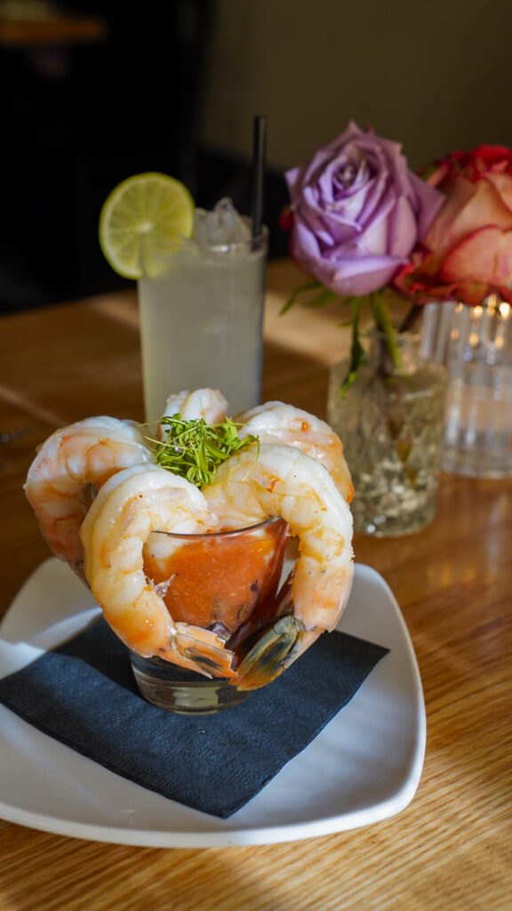 Shrimp cocktail from OHMS Cafe in Amarillo, Texas.