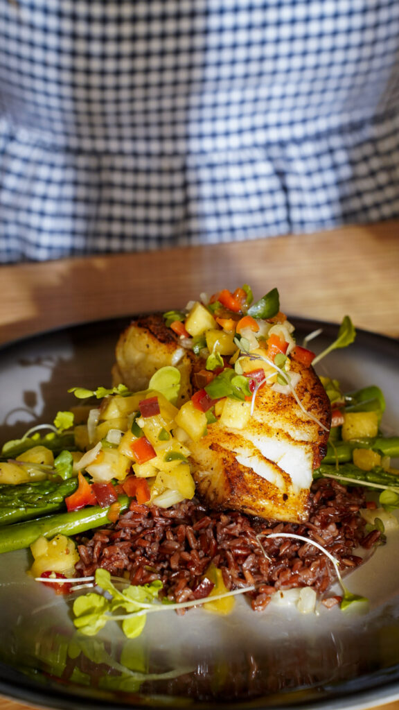 Sea bass from a restaurant in Amarillo.