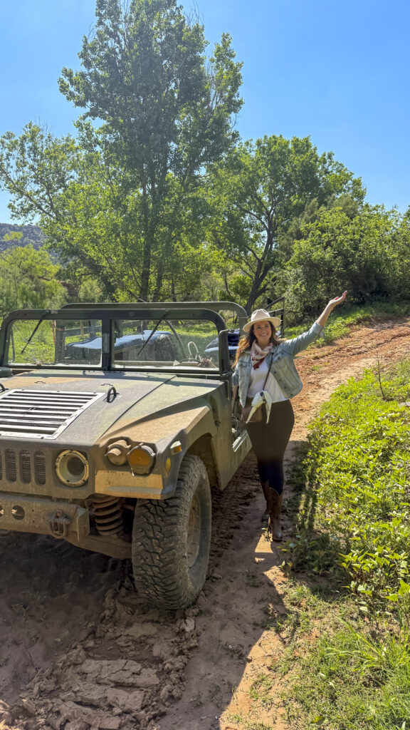 Jeep tour at Palo Duro Cany in Amarillo, Texas.