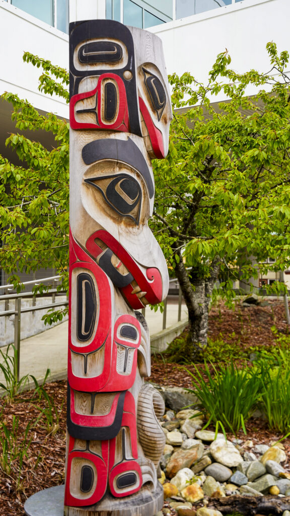 Totem pole in Juneau, Alaska.