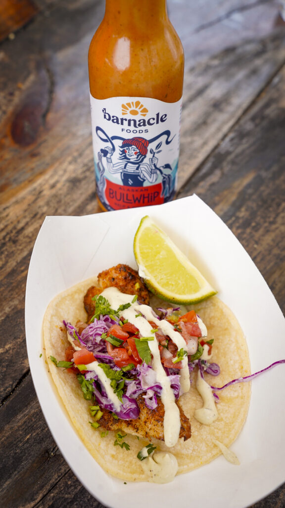 Fish tacos from the Juneau Food Tour.