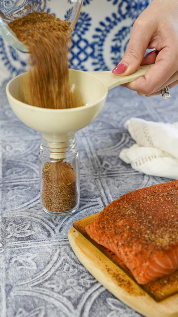 Blackening seasoning in a jar.