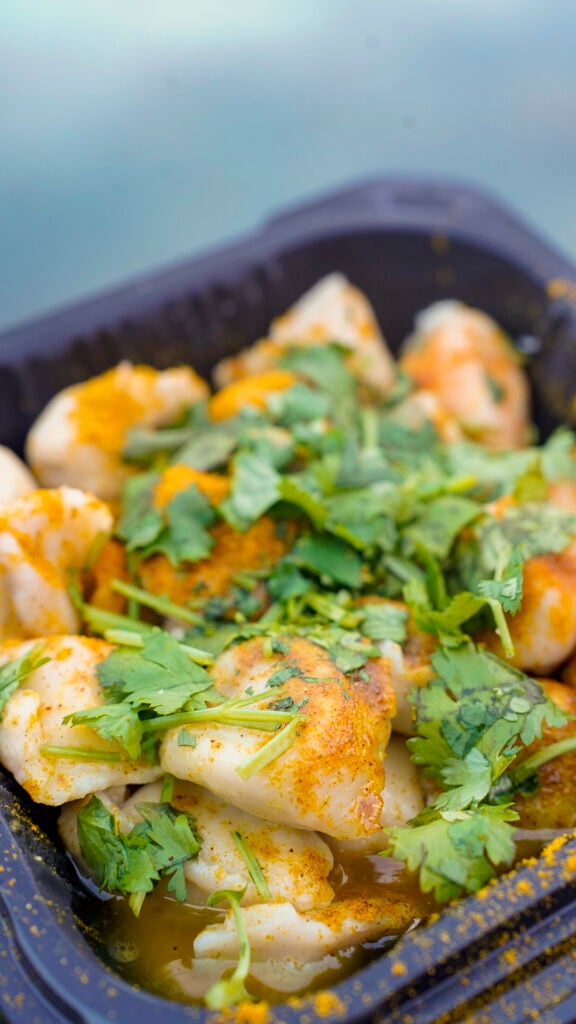 Russian dumplings from Pelmini, one of the top restaurants in Juneau Alaska.