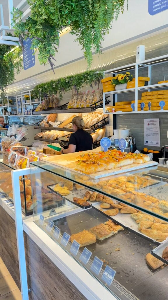 Greek pastries in Rethymno Crete.