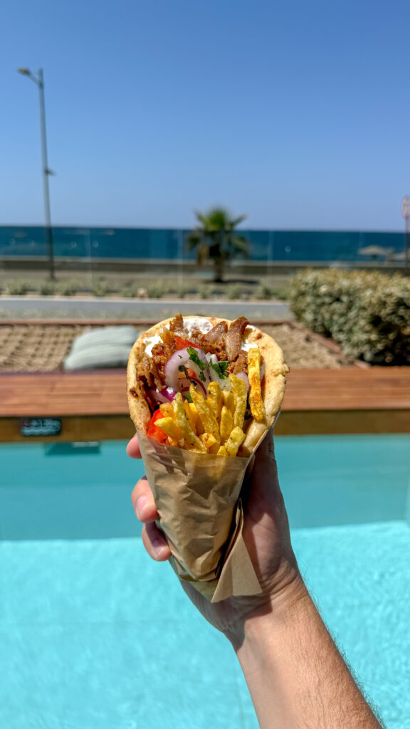 Best gyro in Rethymno Crete.
