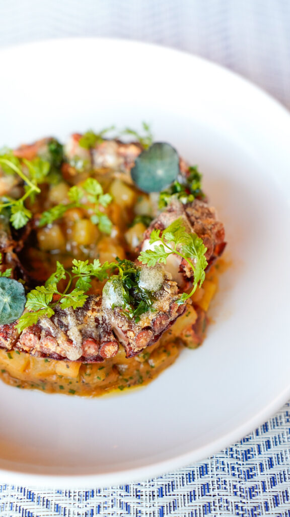 Octopus from Bony Fish restaurant in Crete Greece.