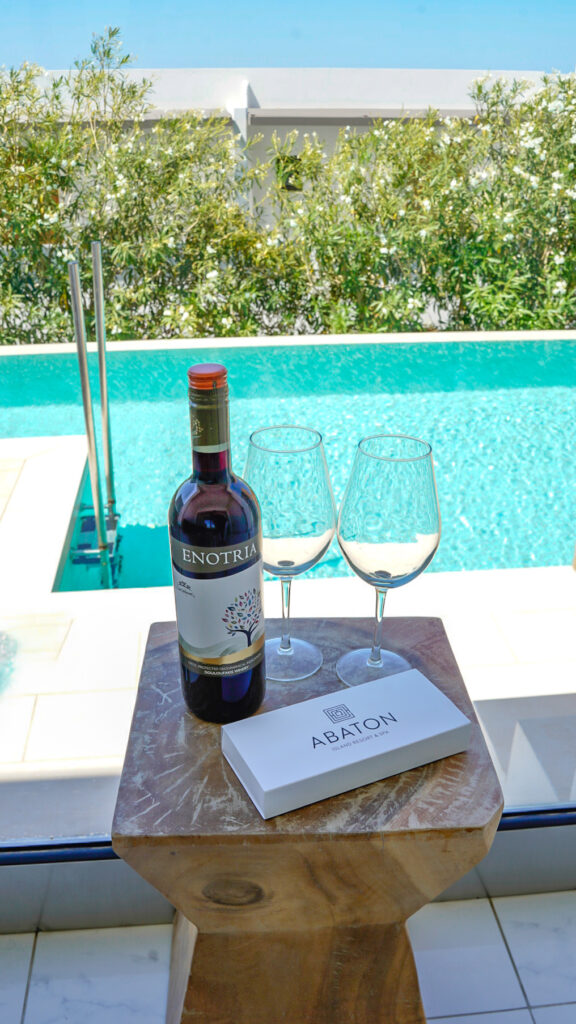 Private pool at Abaton Resort.