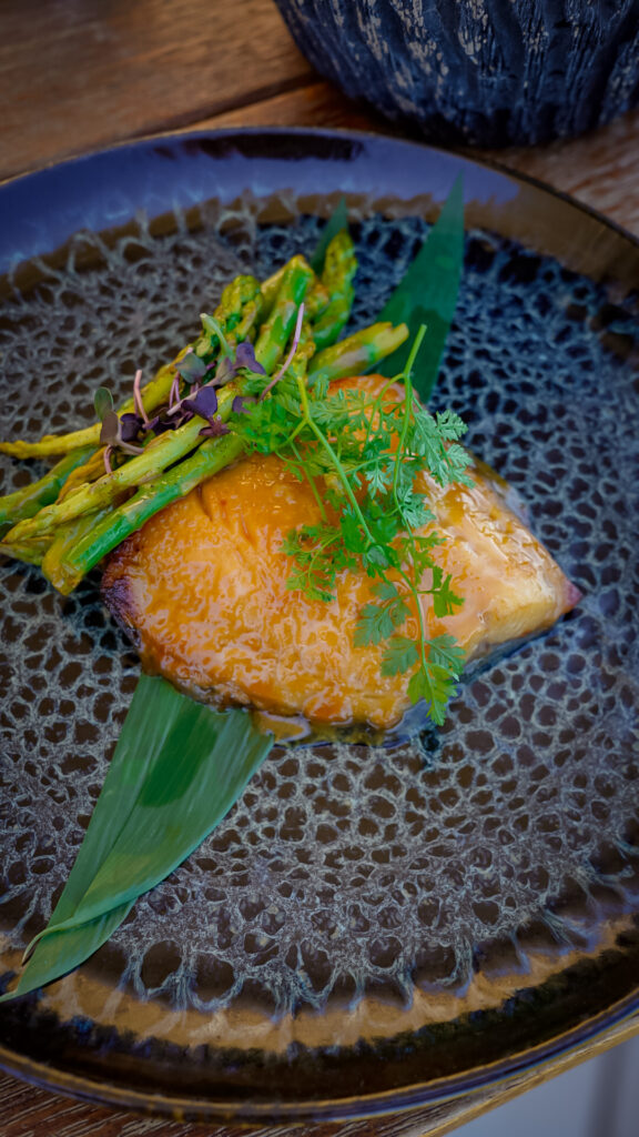 Miso cod from Buddha Bar from Abaton luxury resort in crete greece.