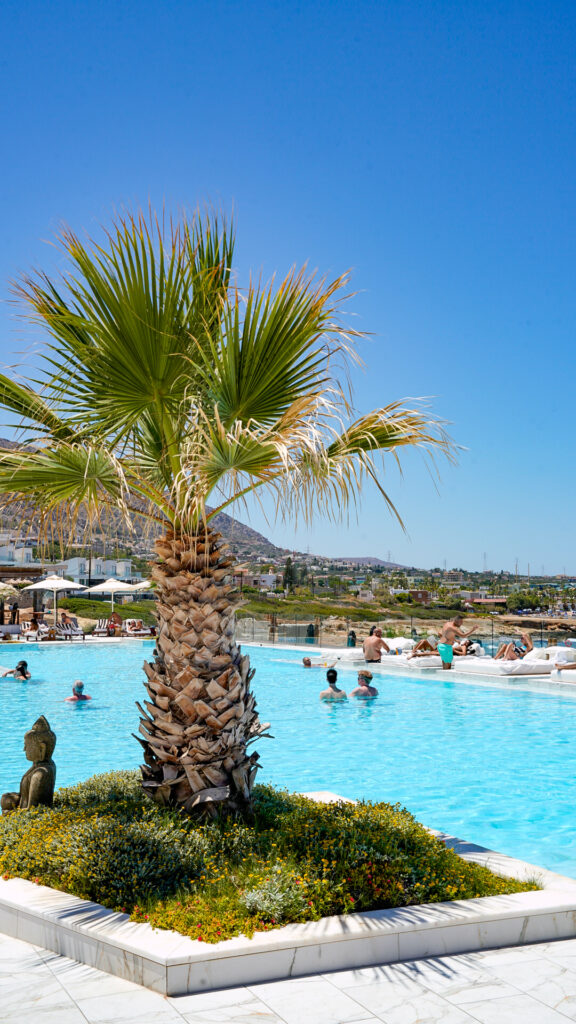 Abaton resort pool in Crete.