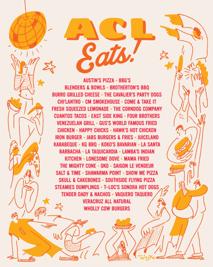 List of ACL eats vendors.