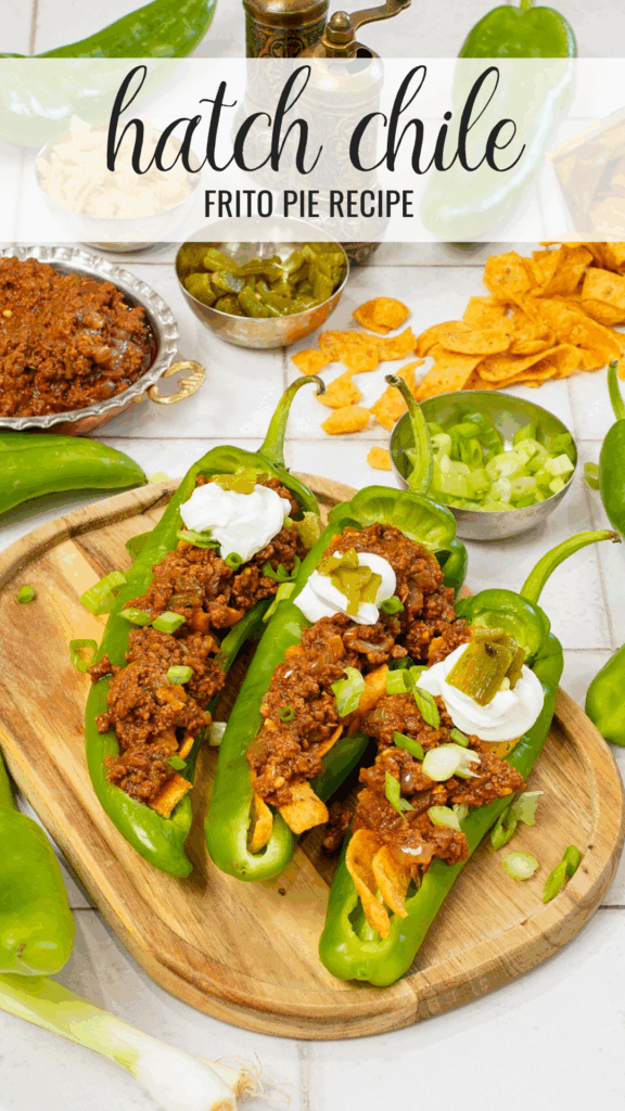 Hatch Chile Frito Pie Recipe.