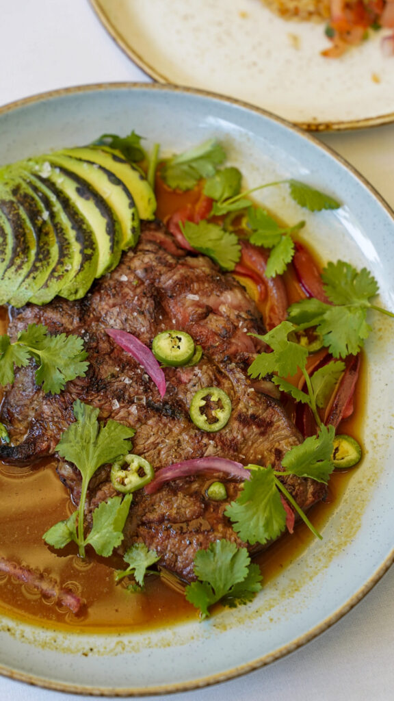 A steak dish from a restaurant in Livermore, CA.