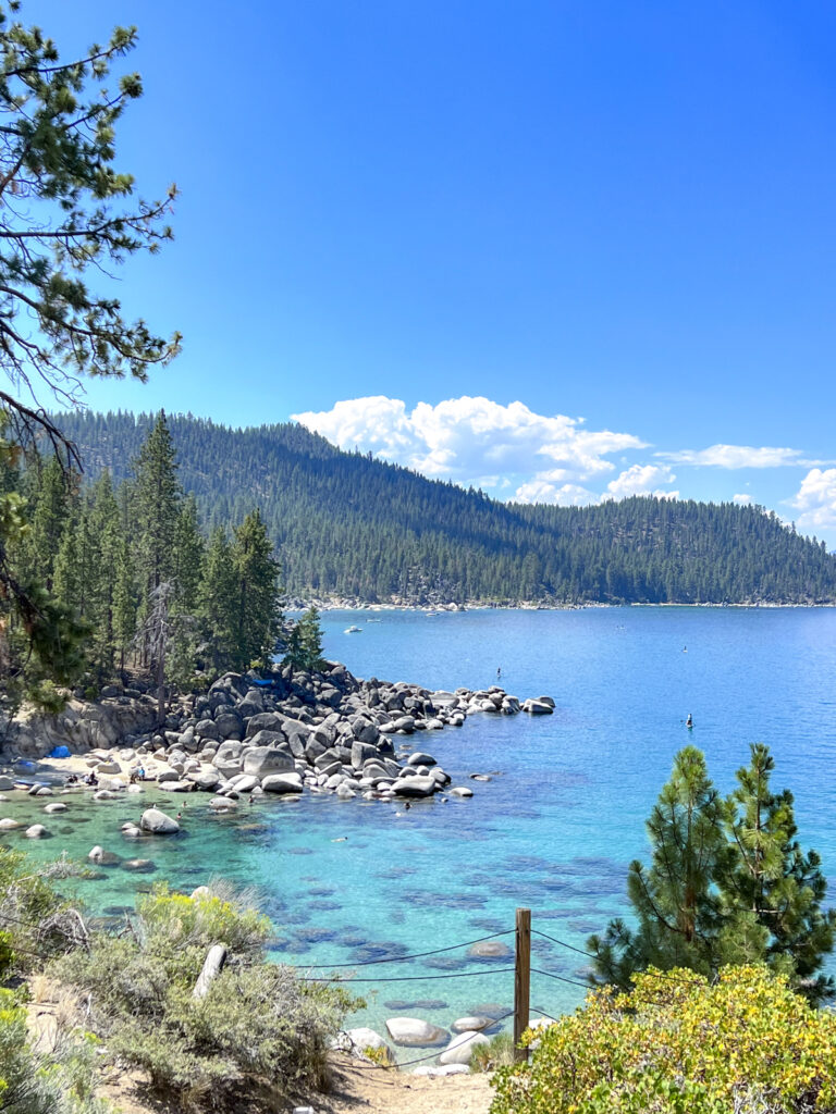 View of Lake Tahoe.