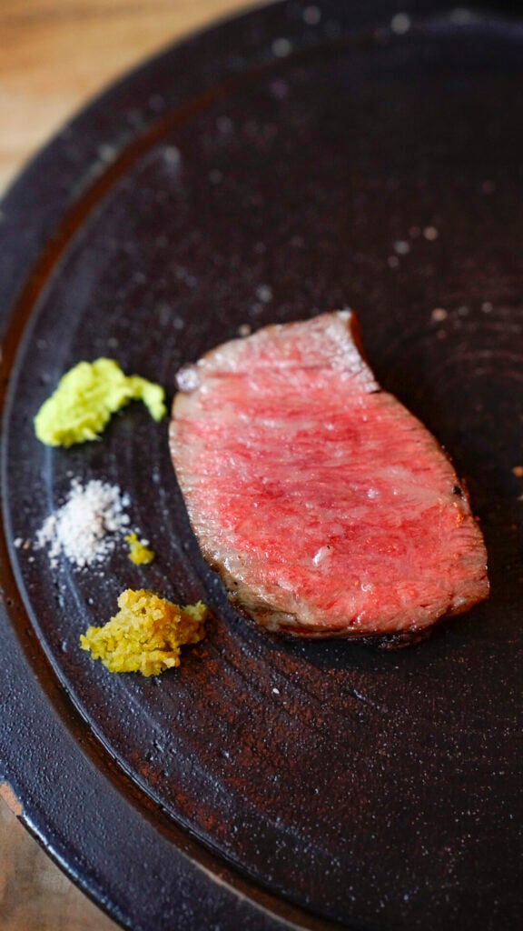Japanese A5 Waygu from Smoke Door in Tahoe.