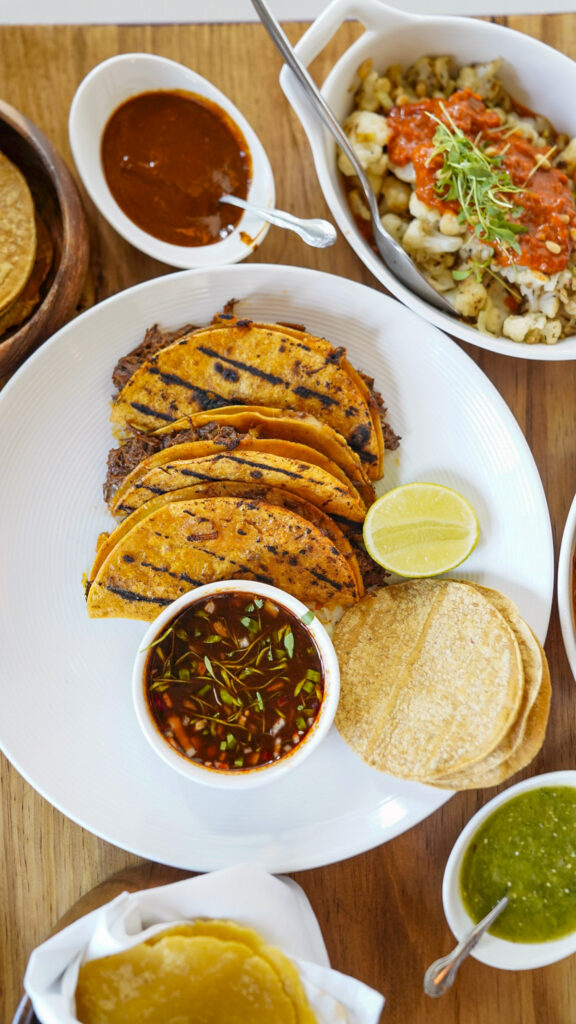 A table of food at Toro Bravo in Reno, Nevada.