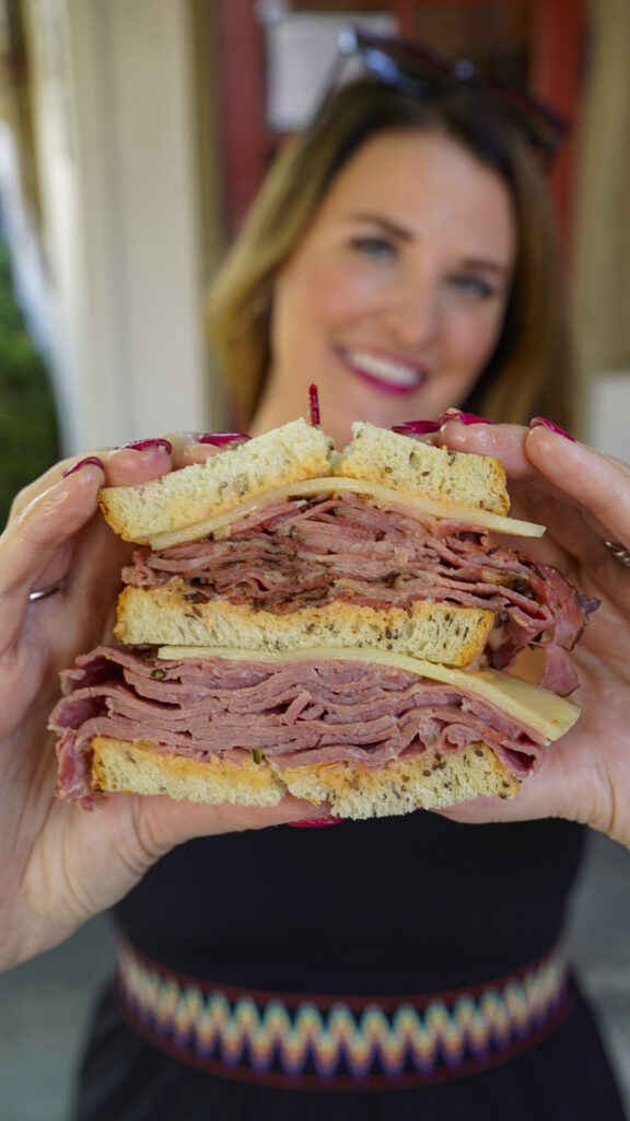 Pastrami sandwich from Santa Ana, California.