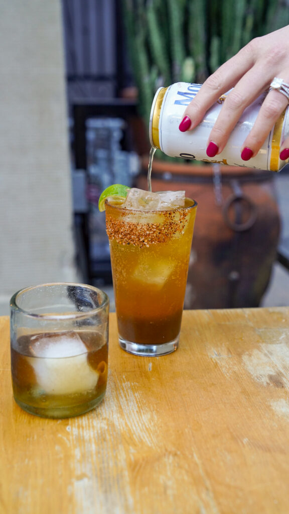 Drink from the Santa Ana Michelada Guide.