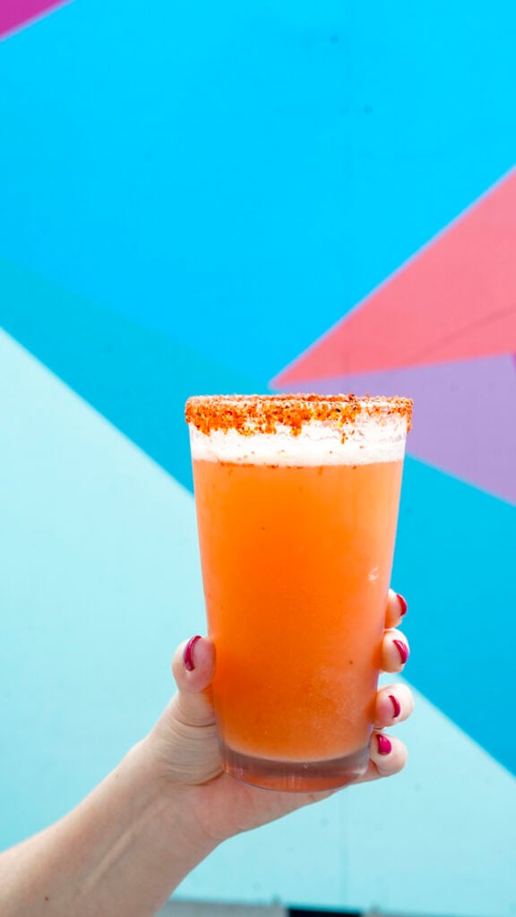 Michelada at a market in Santa Ana, California.