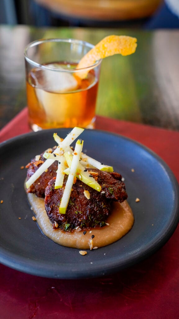 Pork cheek appetizer from Tupelo Park City.