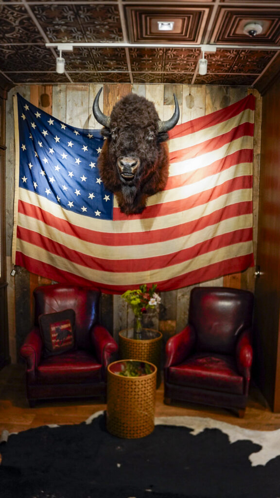 Lounge inside of a Park City Utah speakeasy.