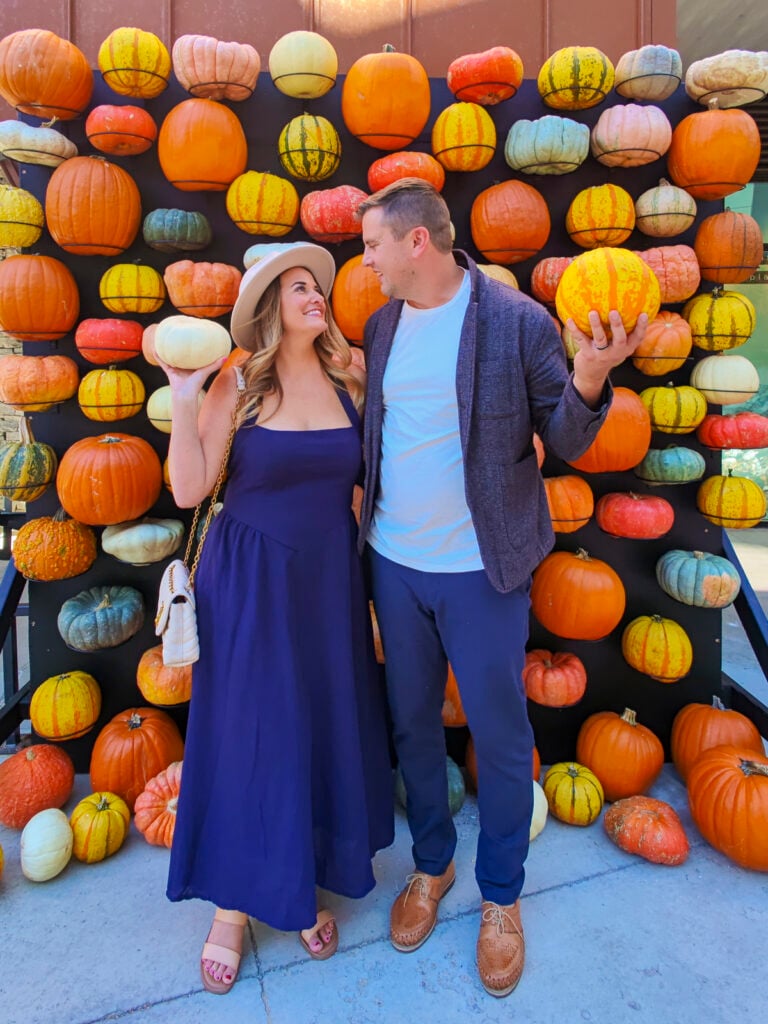 Couple with pumpkins at the Pendry Park City.