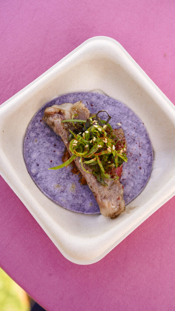 Wagyu taco from Park City Wine festival.