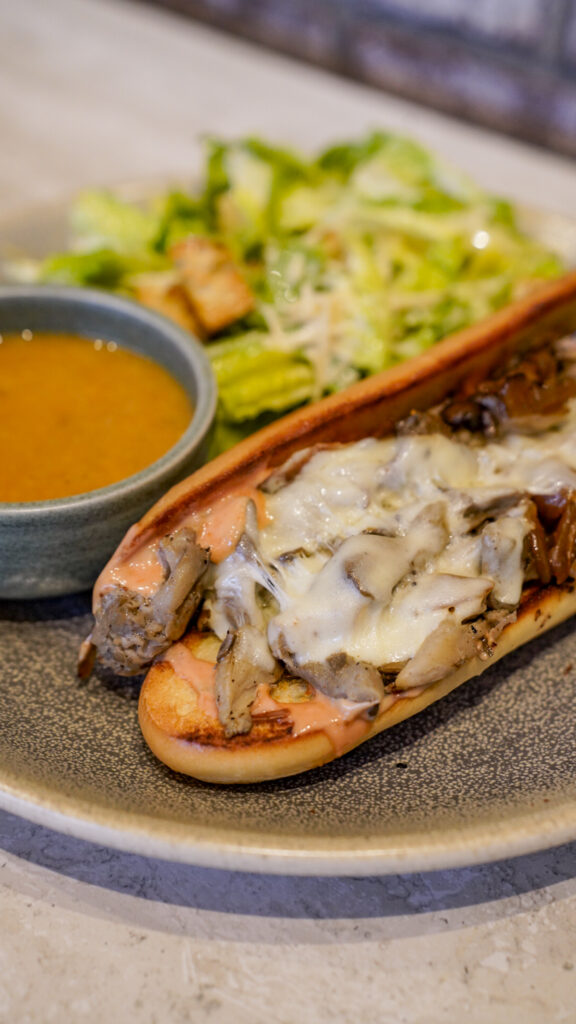 Mushroom sandwich from Hearth and Hill Park City.