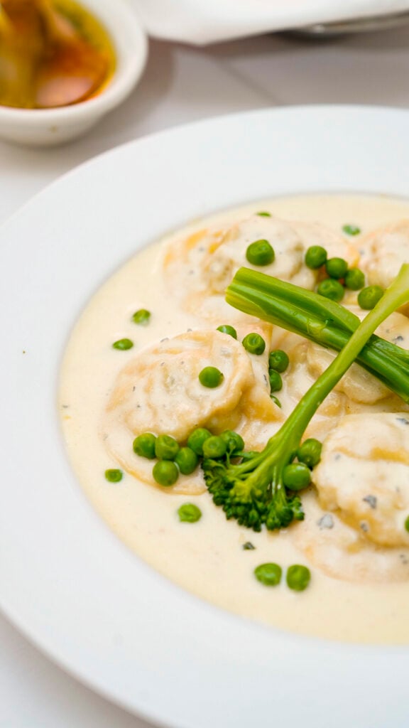 Pasta from a restaurant in Long Beach, California.