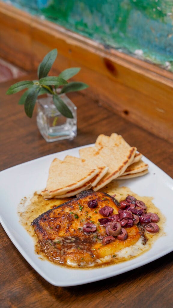 Fried cheese from a restaurant in Long Beach, California.