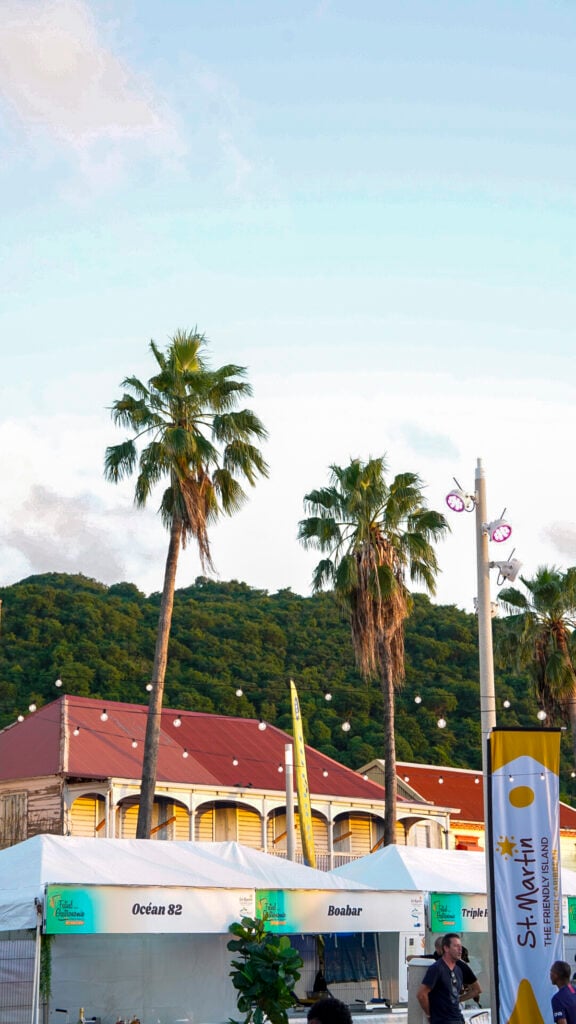 Culinary Tasting village at the St. Martin Food Festival.