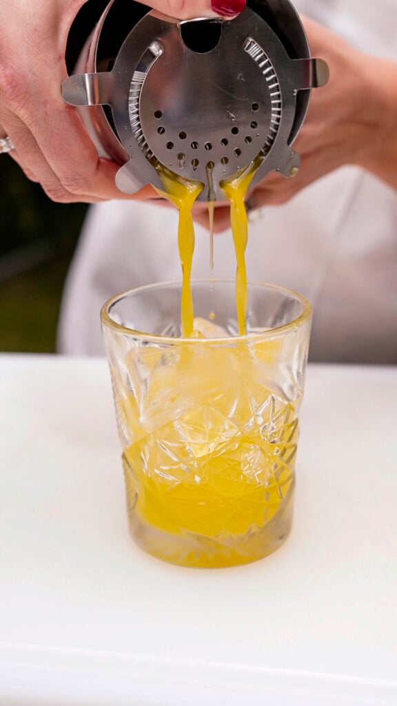 Cocktail making at the St. Martin Food Festival.