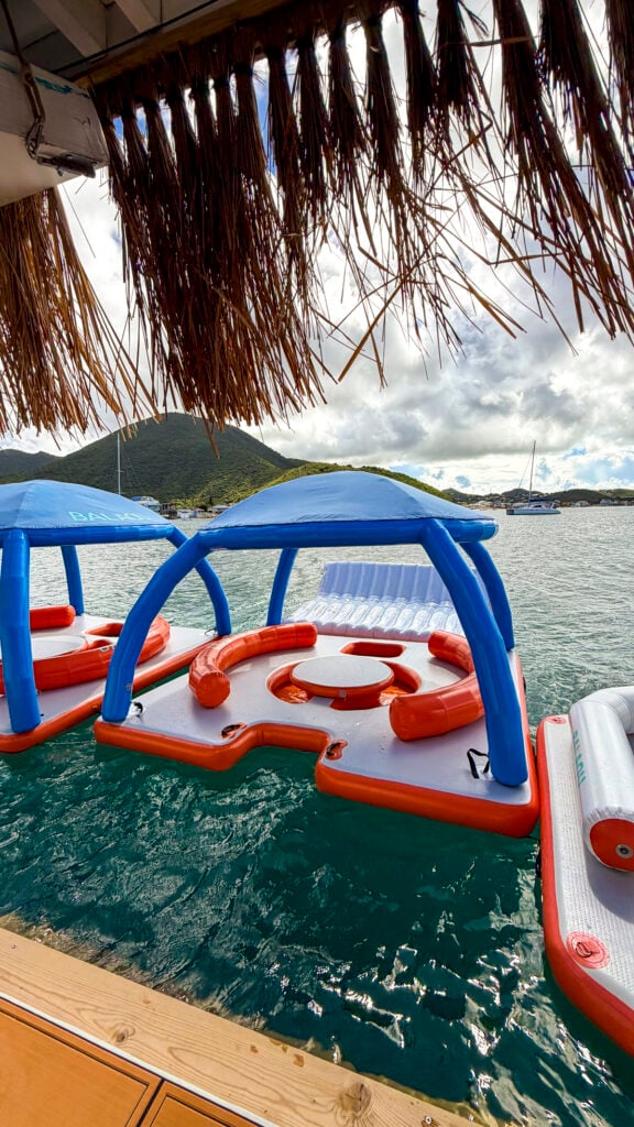 Floating Restaurant in St. Martin.