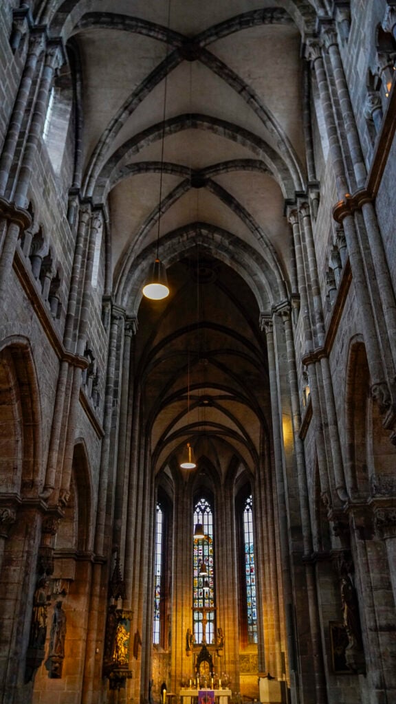 St. Sebald's tower in Nuremberg, Germany.