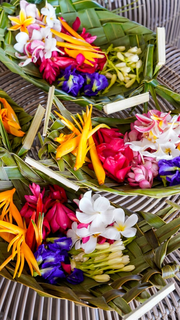 Flowers for a slower crown in Bora Bora, a stop on the Windstar Tahiti French Polynesia cruise.