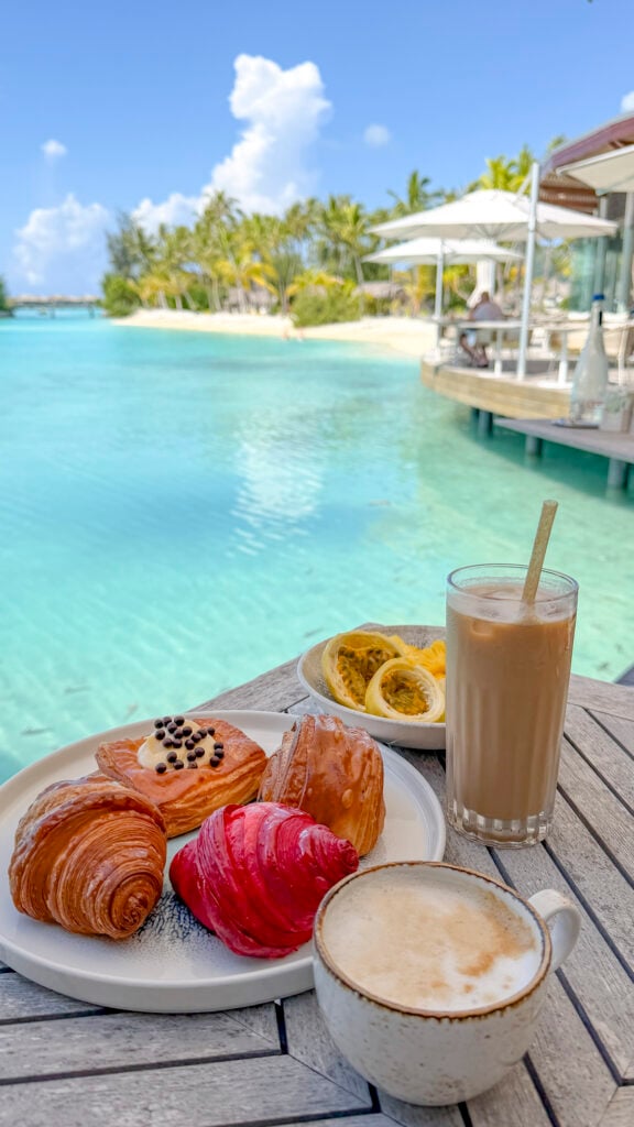 Breakfast in Bora Bora, a stop on the Windstar Tahiti French Polynesia cruise.