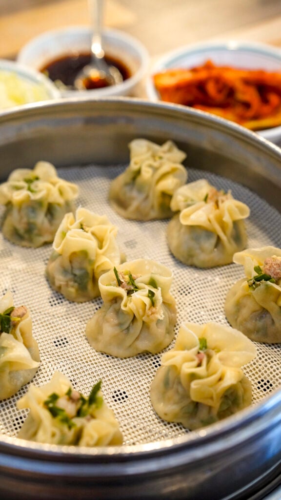 Korean dumplings in Buena Park, CA.