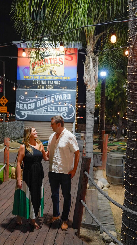 Couple at Beach Boulevard Club in Buena Park.