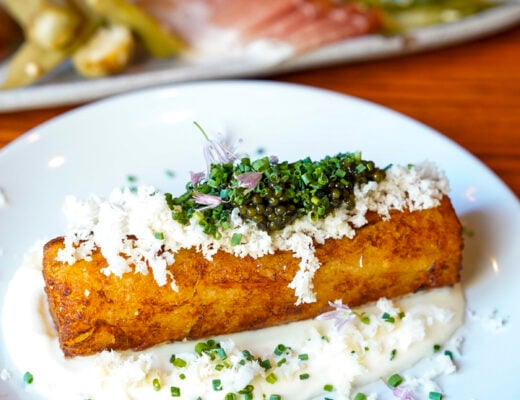 Caviar topped hashbrown from a Tennessee Michelin restaurant.