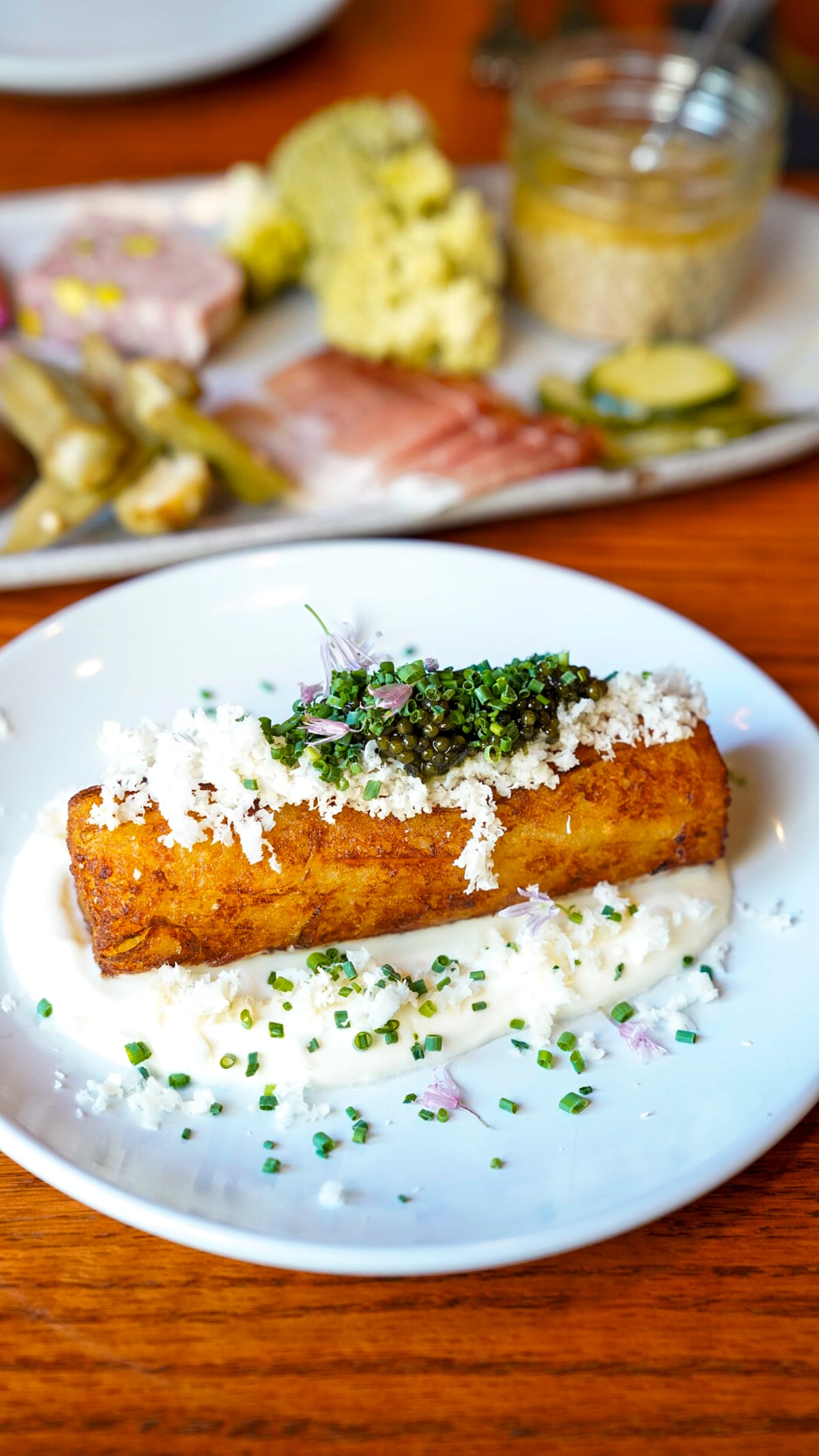 Caviar topped hashbrown from a Tennessee Michelin restaurant.
