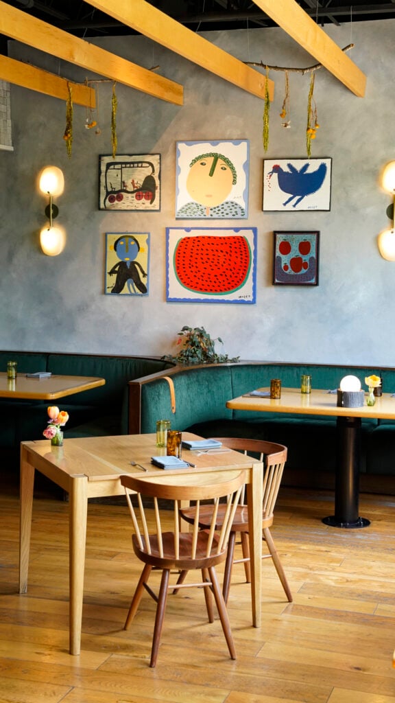 The dining room at Audrey, a Nashville Michelin restaurant.