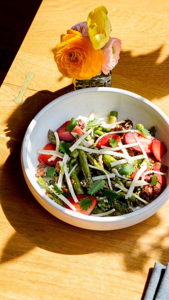 A salad at Audrey, a Nashville Michelin restaurant.