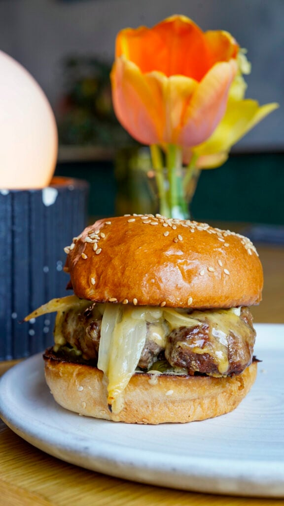 Cheeseburger at Audrey, a Nashville Michelin restaurant.