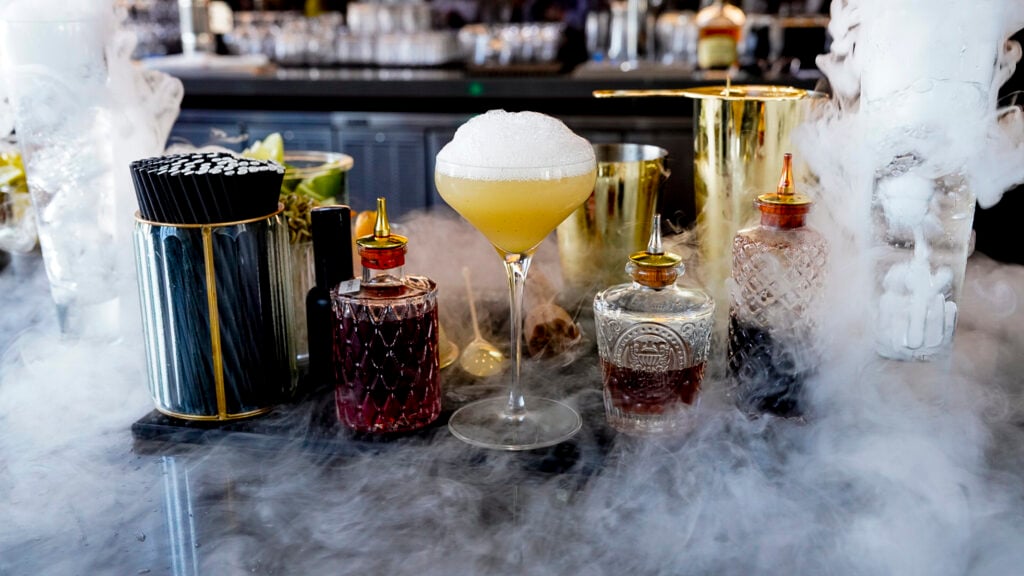 Karl the Fog cocktail at the San Francisco Peninsula Flavors of the Peninsula event.